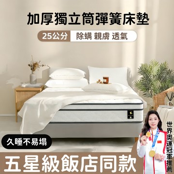 小不記免運 床墊 記憶床墊 特厚 發票台灣6h出貨 【五星飯店躺感】雙層獨立筒床墊 單人床墊 雙人床墊 加大床墊 單人床