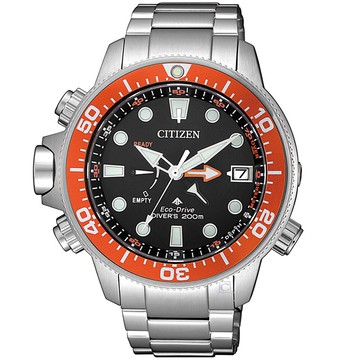CITIZEN 星辰錶 PROMASTER 系列 極限深海 光動能潛水錶(BN2039-59E)-46mm-灰黑面鋼帶【刷卡回饋 分期0利率】【APP下單點數13倍送】
