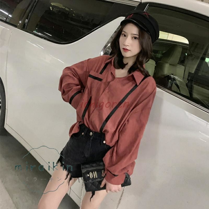 シャツブラウス 長袖 レディース 着やせ miniministore｜シャツブラウス 長袖 レディース 着やせ