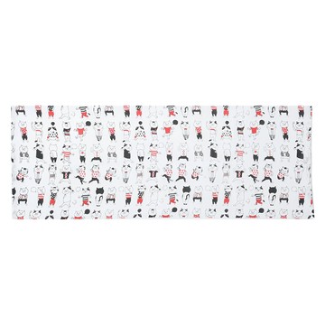 NEKONOBA NYASA 超細纖維紗布毛巾 日本製 有趣的貓  1個  白色  90 x 32cm