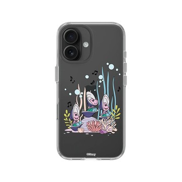 iPhone 16 Clear Case（相機按鈕） 透明 - 迪士尼-經典系列 Disney Classics - 愛麗絲夢遊仙境 - 牡蠣寶寶珊瑚場景
