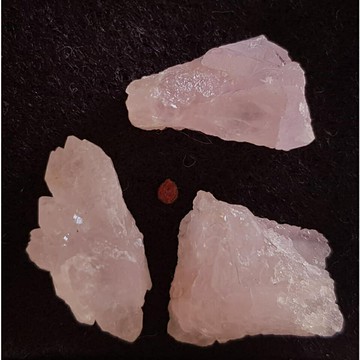 【土桑展精選寶物】巴西天然粉晶簇0226-16（3個一組）