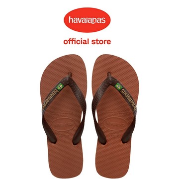 Havaianas哈瓦仕 拖鞋 男女鞋 巴西 國旗 跳色 咖啡色 Brasil Logo 4110850-2815U