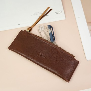 【24hr快速出貨】都會感輕薄萬用筆袋-292053 cd咖 文具