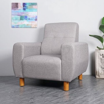 【Homelike】 喜家居單人座貓抓皮沙發(2016)