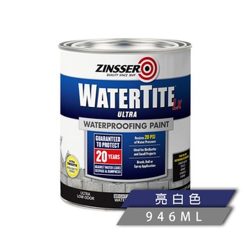 樂立恩 RUSTOLEUM 水淘汰全能防水漆（平光白／946ml）270267
