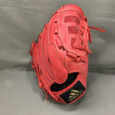 山*嗣様 adidas 野球グローブ 右投げ 黒/赤 r400