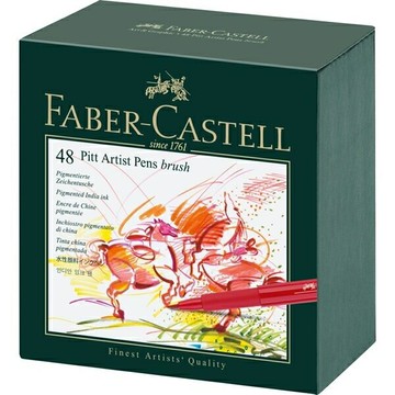 Faber_Castell PITT藝術筆48色精裝版 *167148【領券滿額再折千5/31止】