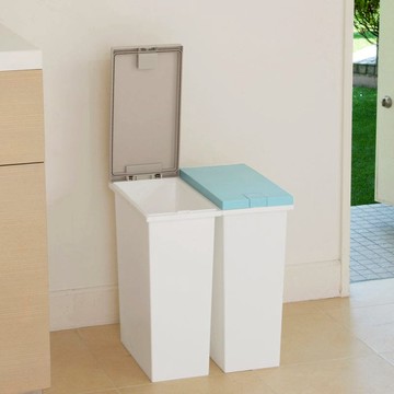 NEO系列單手按壓式分類垃圾桶20L 棕色