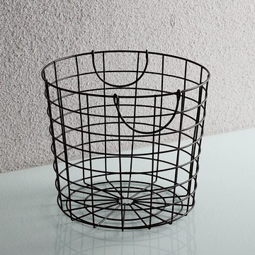 北歐ins鐵藝洗衣簍浴室臟衣服收納籃子 臥室提手洗衣筐收納筐