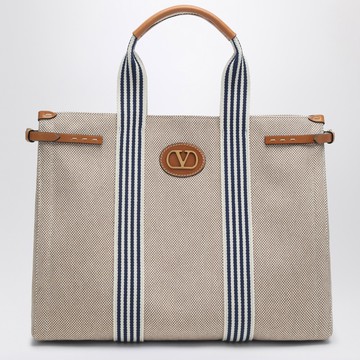 Large Antibes canvas tote bag
