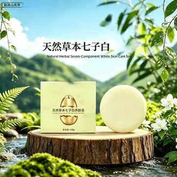 🚀隔日出🔥7.6🔥七子白草本香皂 100g 手工皁 沐浴皁 香皂  盒裝