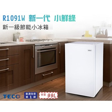 東元TECO 99公升單門冰箱/R1091W/台