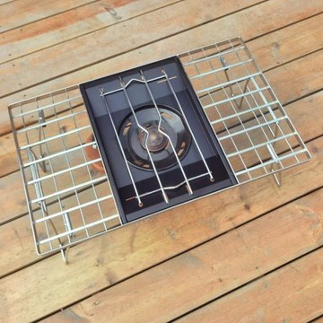 戶外雪峰450平替耐高溫黑化涂層不銹鋼爐盤/鐵藝爐架