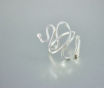 圓緣系列 / 蛇紋戒 / 925純銀 / 戒指