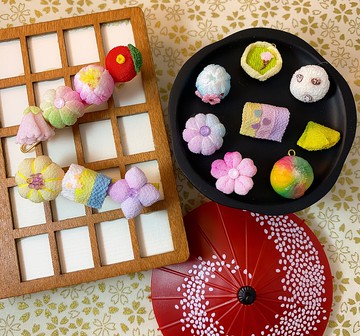 (點心 和菓子) 細工布花 側髮夾 自選 趣緻可愛 和風