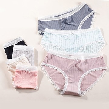 輕量無痕玻璃紗蕾絲內褲 L-XL 隨機色(老闆不賣了!! )