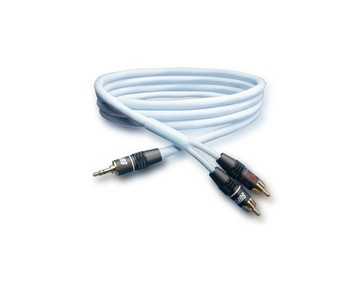 SUPRA Cables 瑞典 supra 線材 Biline MP-2RCA 類比訊號線/耳機轉訊號線/冰藍色/2M/公司貨
