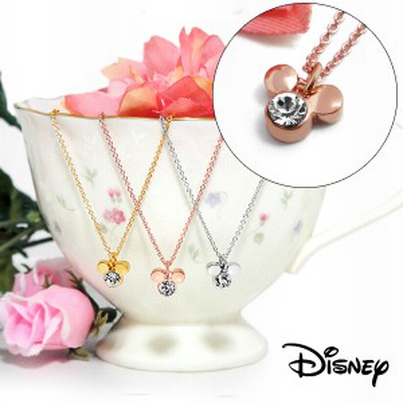 ディズニー ネックレス スワロフスキー ネックレス 18金仕上げ Disney プチミッキーフェイスネックレス 通販 Lineポイント最大1 0 Get Lineショッピング