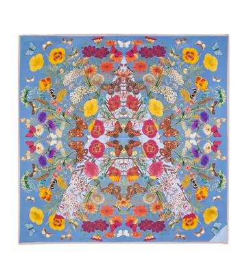Aspinal Of London Botanical 'A' Silk Scarf