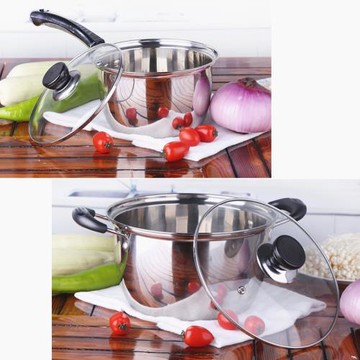 加厚不銹鋼奶鍋 湯鍋嬰兒熱奶鍋寶寶輔食鍋面條 泡面鍋電磁爐通用