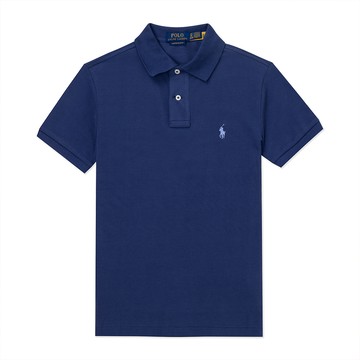 Polo Ralph Lauren RL 熱銷刺繡小馬短袖POLO衫-深藍色