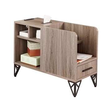 Homelike 喜家居多功能收納邊櫃/床頭櫃/沙發邊櫃(多色可選)(2346)灰橡色