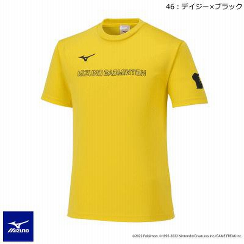 MIZUNO ミズノ ポケモン ピカチュウTシャツ 半袖シャツ バドミントン