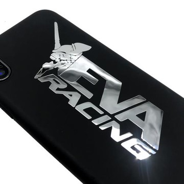 新世紀福音戰士EVA RACING標志手機電腦金屬貼紙 電腦機箱帖車貼