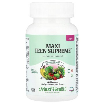 Maxi Health, Maxi Teen Supreme™，女性適用，60 粒 Maxicaps