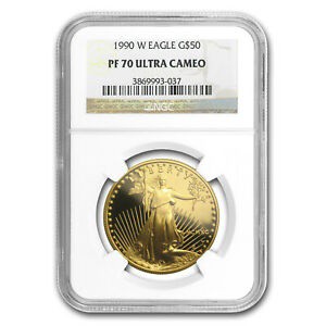 アンティークコイン 1990-W oz Proof Gold American Eagle NGC SKU PF-70