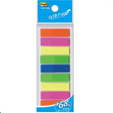 [家速配]3M 利貼(R)可再貼9色螢光標籤