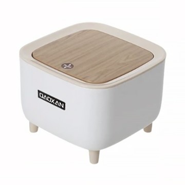 簡約按壓式桌上垃圾桶 方形  WTB-035  2L