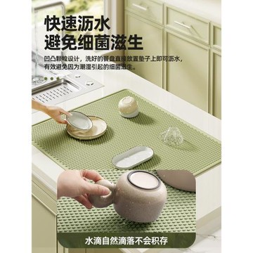 桌墊隔熱墊硅膠瀝水墊廚房臺面保護墊子耐高溫餐桌墊防滑防燙桌墊