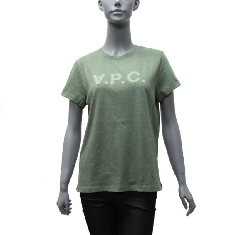 アーペーセー A.P.C. レディース フェルト反転ロゴ Tシャツ【VERT