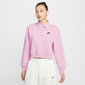 NIKE AS W NSW PHNX FLC COLLARED PO 女 長袖上衣 IM7487623