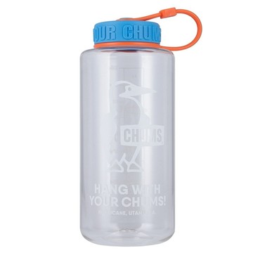 CHUMS Booby Bottle 1000ml攜帶式冷水壺 透明/淺藍色-CH622125W111