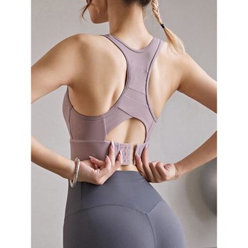 一體式運動內衣女防震防下垂大胸瑜伽背心高強度跑步訓練健身文胸