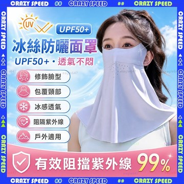 CRAZY SPEED🏆護頸護眼角 防曬面罩🏆防曬口罩 抗UV 面罩防曬 冰絲口罩 冰絲防曬面罩 涼感口罩 半臉面罩