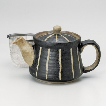 現貨 日本製 日式茶壺 雕花十草 茶壺 陶瓷茶壺 急須 陶瓷茶壺 側把壺 茶具 小茶壺 泡茶 茶杯 茶葉 壺 日本進口