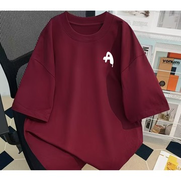 【免運！】100%純棉 T-shirt t恤 圓領 寬鬆短袖 大尺碼衣服 復古 日系男裝 短袖t恤 印花T恤 89OB