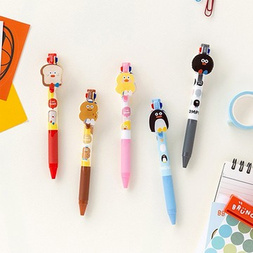 Romane Brunch Brother早午餐兄弟可愛3色中性筆