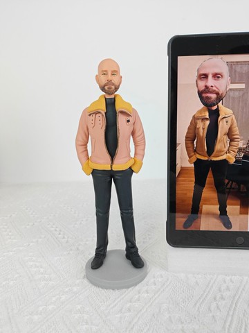 老公 爸爸 生日禮物訂製 客製化 人偶 公仔 似颜绘 照片紀念 擺飾