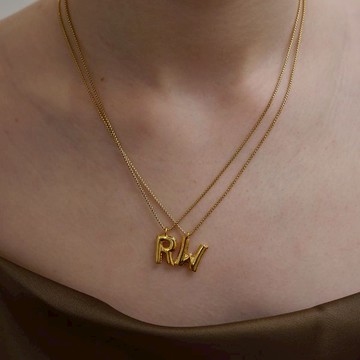 LESIS｜Balloon Alphabet N 氣球字母項鍊 - F