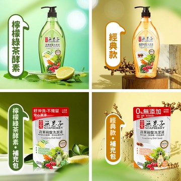 蔬果碗盤洗潔液-檸檬綠茶酵素(去腥)/經典款 (瓶裝1000g/補充包800g)*限宅配