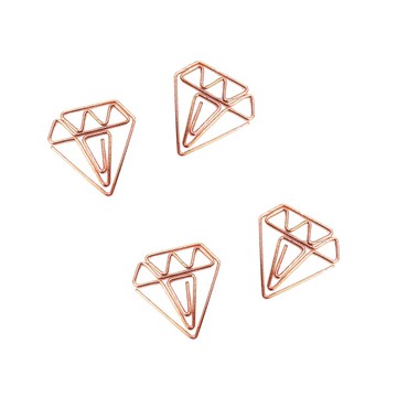 8893 鑽石迴紋針 迴紋針 造型迴紋針 萬字夾 文件夾 書夾 紙夾 辦公用品