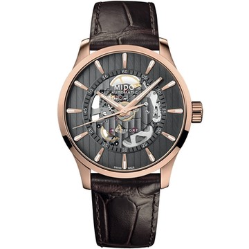 MIDO 美度 官方授權 Multifort 先鋒系列 鏤空機械錶 開學換新季 送禮推薦-42mm M0384363606100