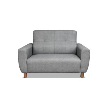 ASSARI-森田耐磨舒適雙人貓抓皮沙發低調灰、、、、