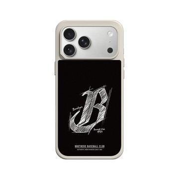 iPhone 17 Pro Max SolidX 貝殼灰 - 職棒-中信兄弟 Brothers - 素描LOGO
