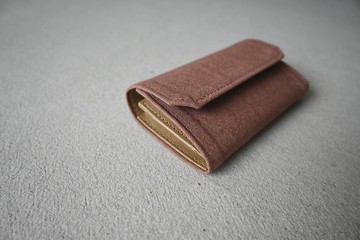 可可牛奶帆布可水洗紙 零錢包卡片夾 輕錢包 附紙盒 環保卡夾禮物